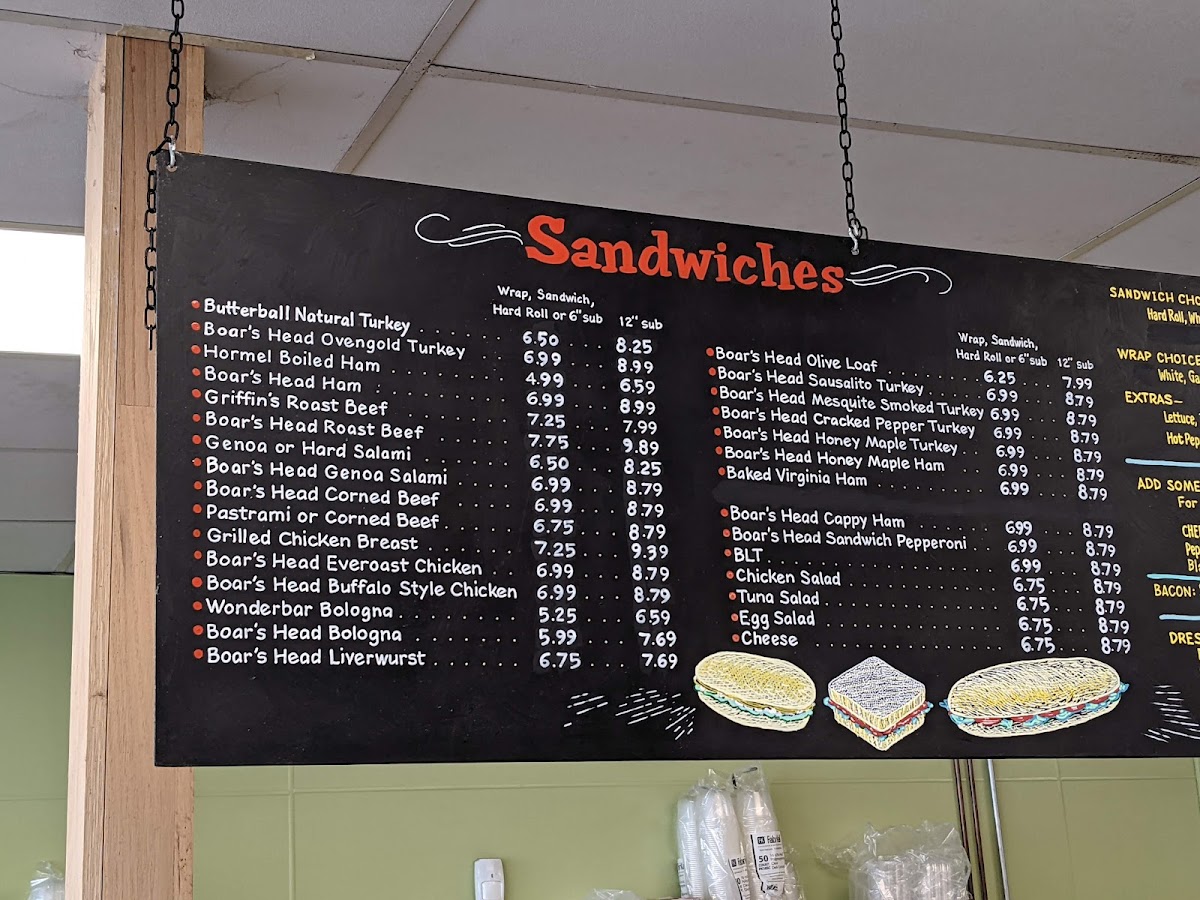 Menu Griffin's Market-1