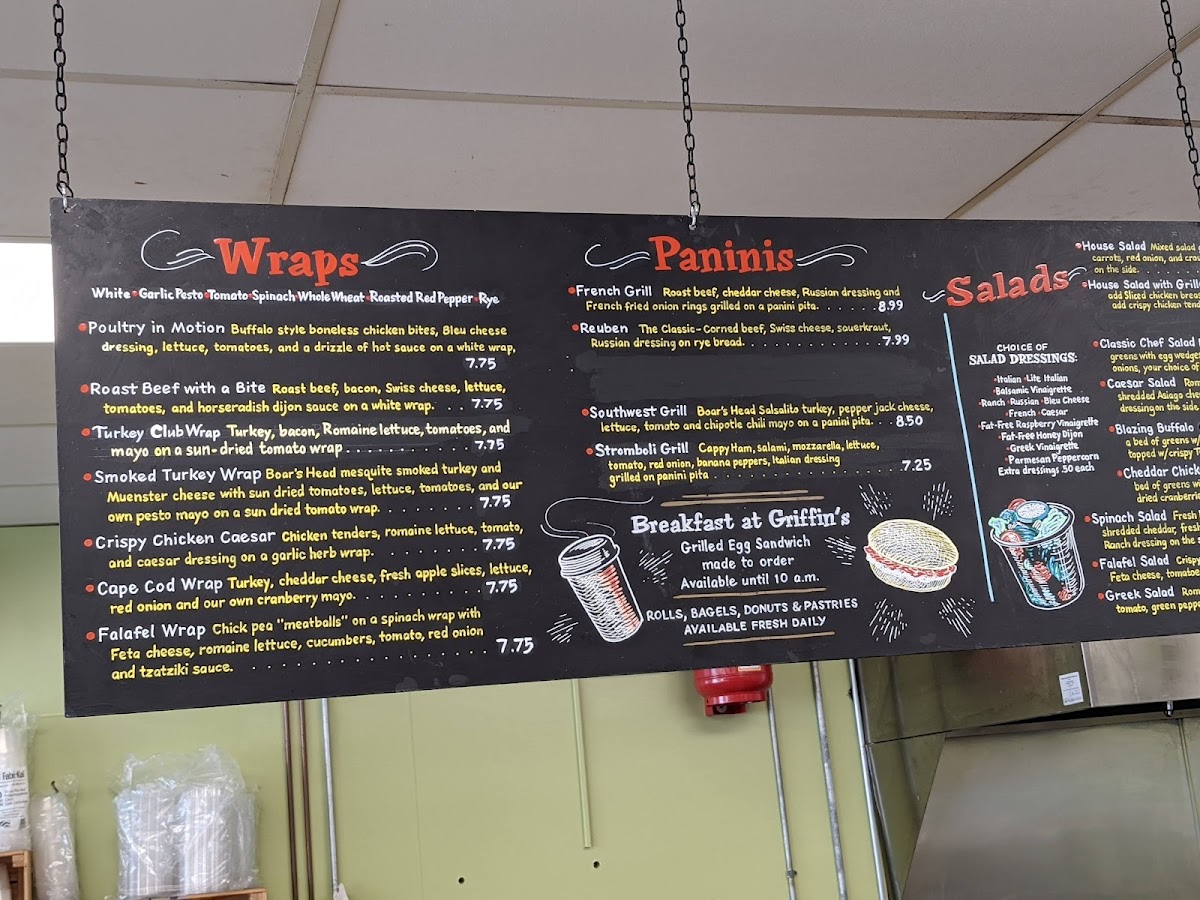 Menu Griffin's Market-2